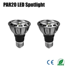 2 шт./лот Par20 светодиодный затемнения 7 W 110 V 230 V 240 V зонтик лампада светодиодный Par20 COB светодиодный энергосберегающий 80 90Ra 2700 K 3000 K 4000 K 5500 K