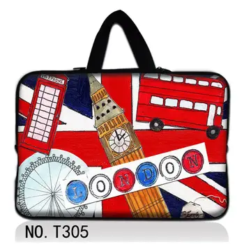 

London Clock Notebook Accessories Fashion 17 15 14 13 12 10 9.7 7 Netbook Laptop Sleeve Bag Cases Cover For Acer Asus Toshiba