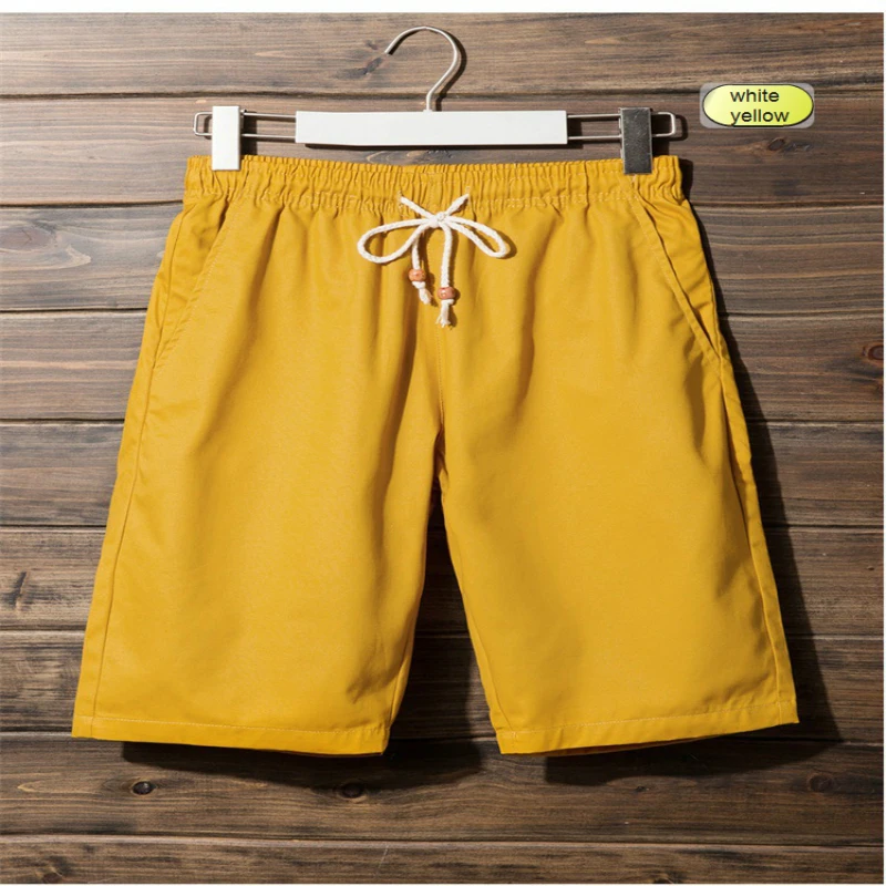 Хороший Повседневное Vogue Шорты Для мужчин большой Размеры 7XL хлопок сплошной Цвет плотная шорты быстросохнущая Drawstring Для мужчин s по колено Пляжные шорты