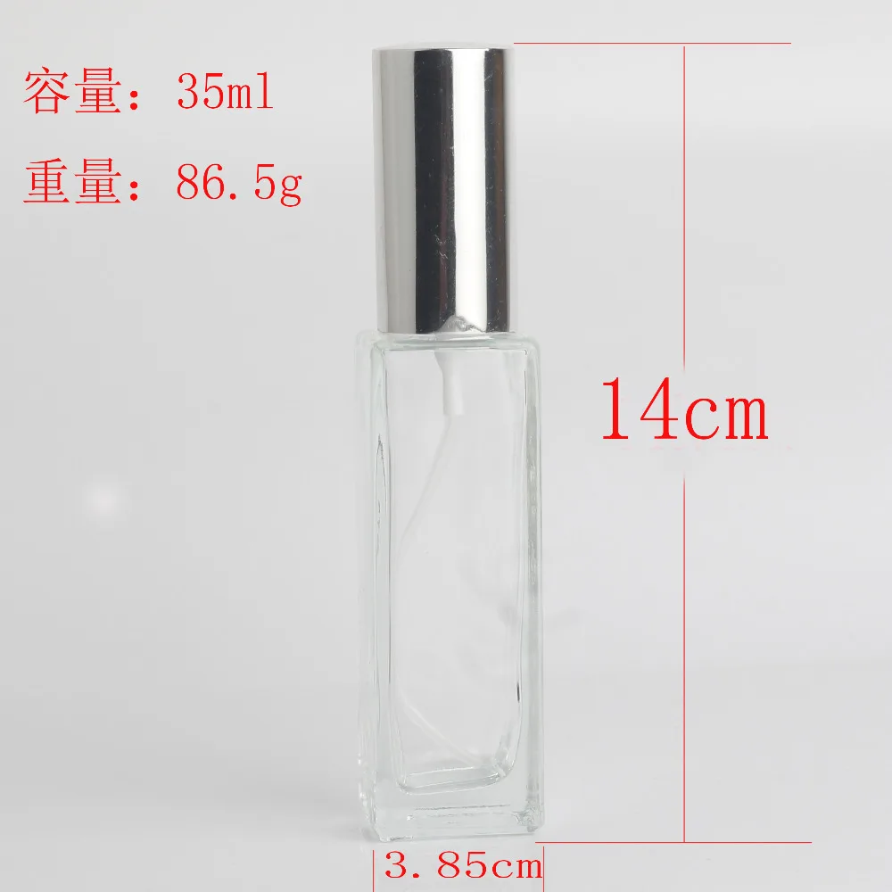 

1pcs 35ml No-load Portable Perfume Bottle and Traveler Glass Spray Nebulizer Clear Glass Perfume Bottle