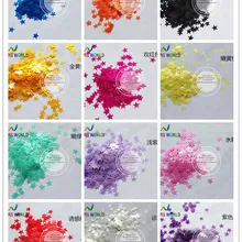 TCT-122 Звезда Форма перламутровые цвета растворитель резистан 3 мм размер для дизайна ногтей украшение для тела макияж лицо живопись Руководство DIY