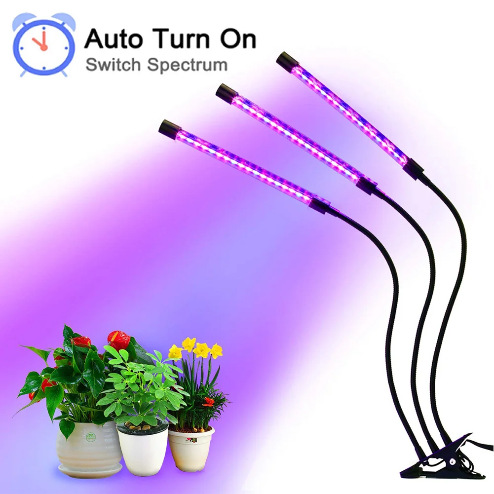 

Lamp Growth Lighting Clip Holder UV For Indoor Plants High Illumination Professional Flexible Night Plant Growth Light