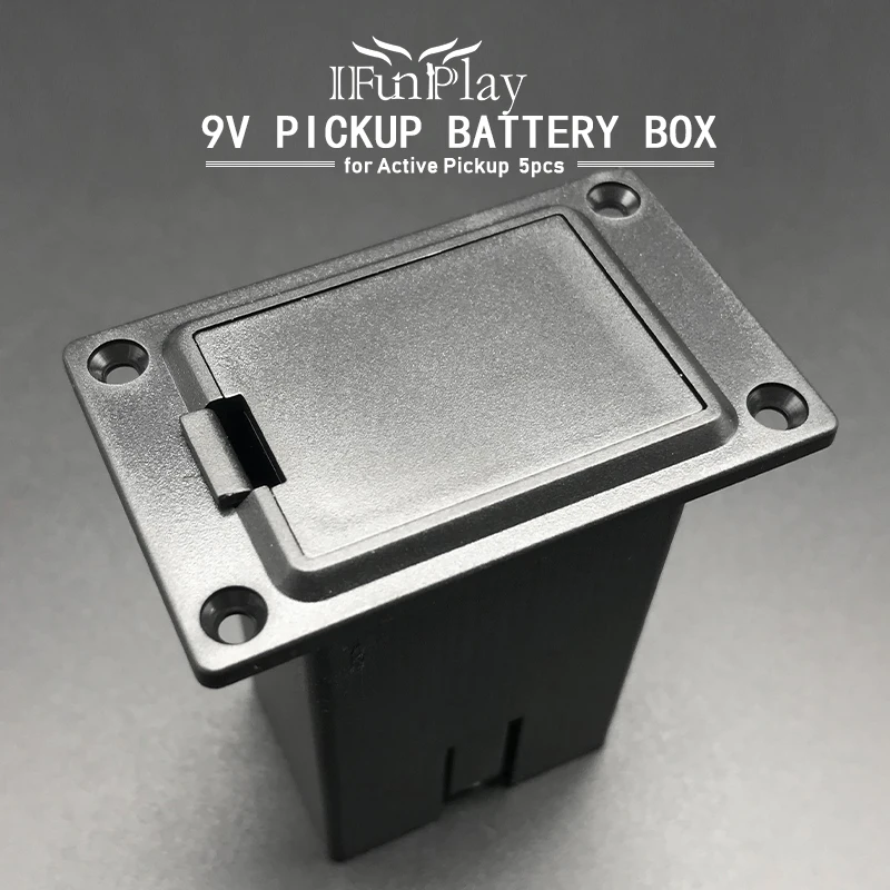 5pcs 9v Battery Case Holder Cover Box Replacement For Active Guitar