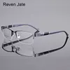 Reven bate 8850-Marco de gafas ópticas para hombres y mujeres, marco de gafas de aleación frontal, Flexible, plástico, TR-90, patillas, patillas ópticas ► Foto 1/6