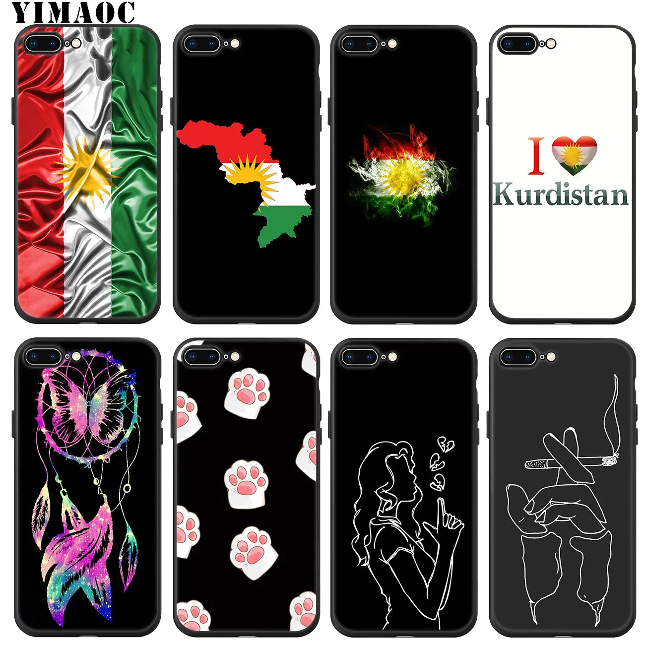 Мягкий силиконовый чехол YIMAOC с флагом курдской Автономной Республики для iPhone 11 Pro