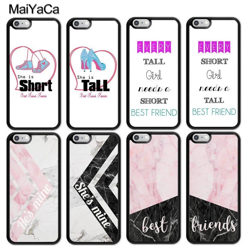 

MaiYaCa Shorts Tall Girls Best Friends BFF Phone Cases For iPhone 6s 7 8 plus 11 pro X XR XS Max Samsung Galaxy S6 S7 S8 S9 S10