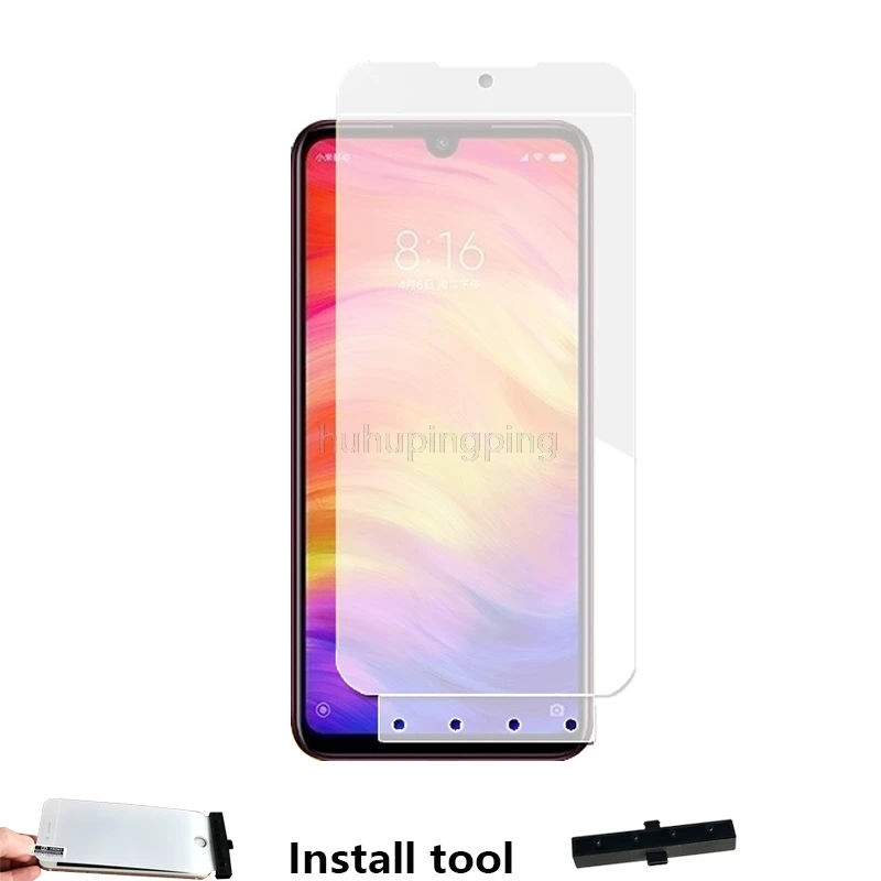 Мягкая 4D полноразмерная Гидрогелевая пленка для Xiaomi Redmi Note 7 6 3 дюйма защита