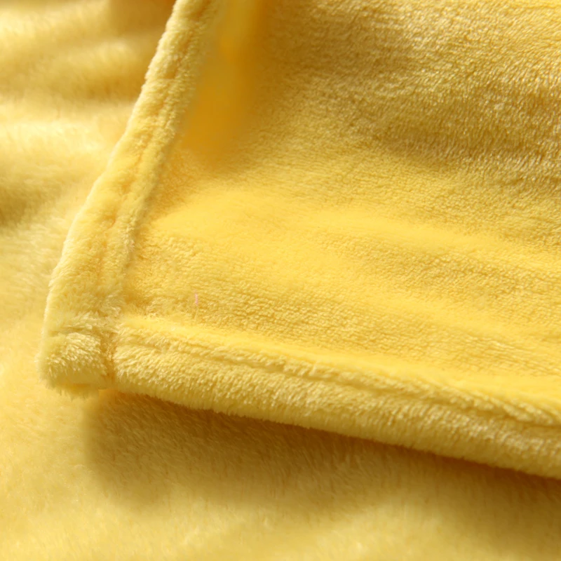 multi size blanket on the bed soft autumn spring fleece blanket for