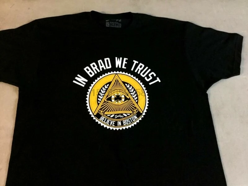NEW Brad Marchand Bruins Themed In Brad We Trust T Shirt Size Small