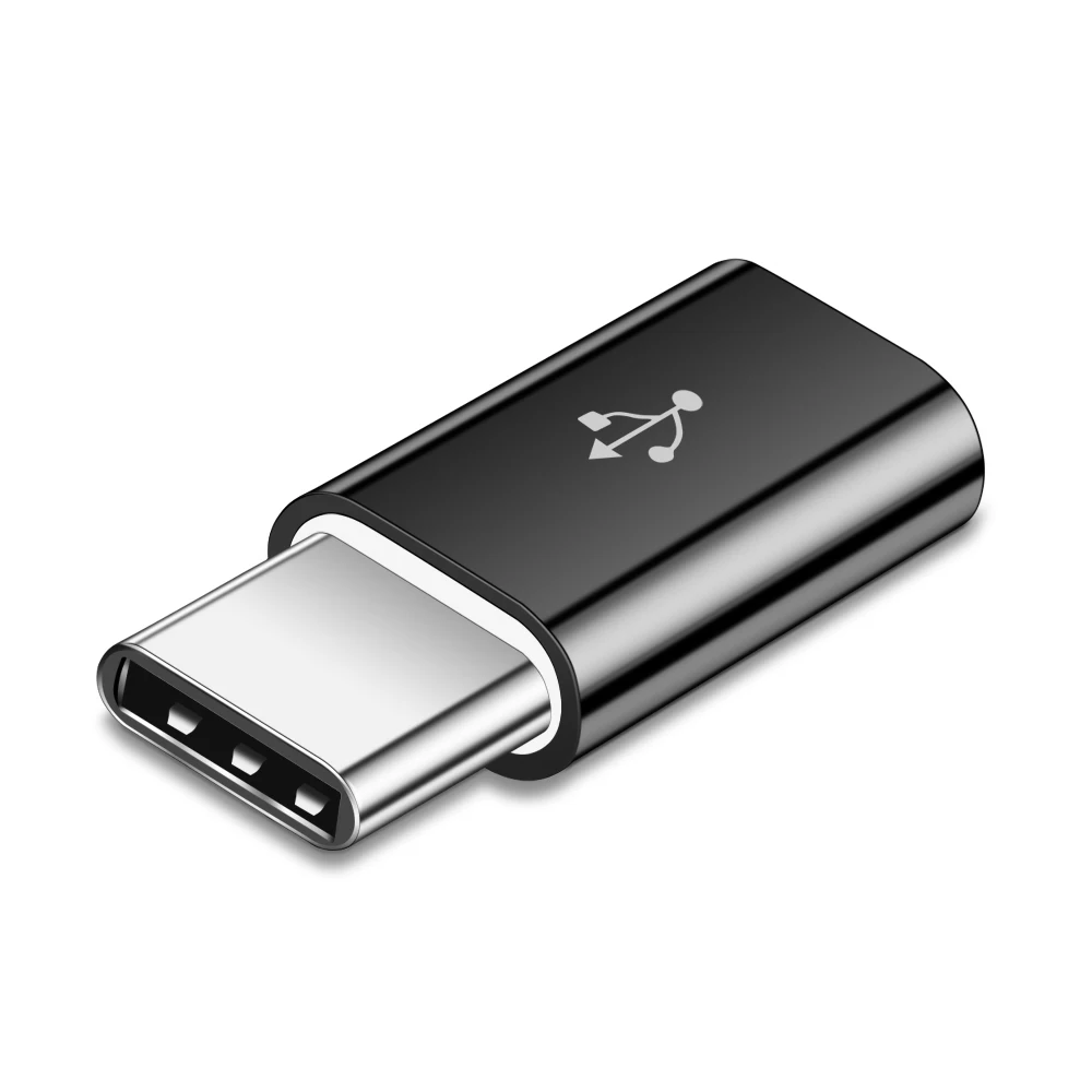 Олаф USB кабель для телефона USB 3,0 адаптер type C Otg Microusb штекер для USB C type-c адаптер для samsung huawei Xiaomi macbook LG Nokia - Цвет: Black