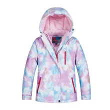 Детские водонепроницаемые лыжные куртки теплая зимняя верхняя одежда спортивная детская куртка зимняя куртка для сноуборда для мальчиков и девочек