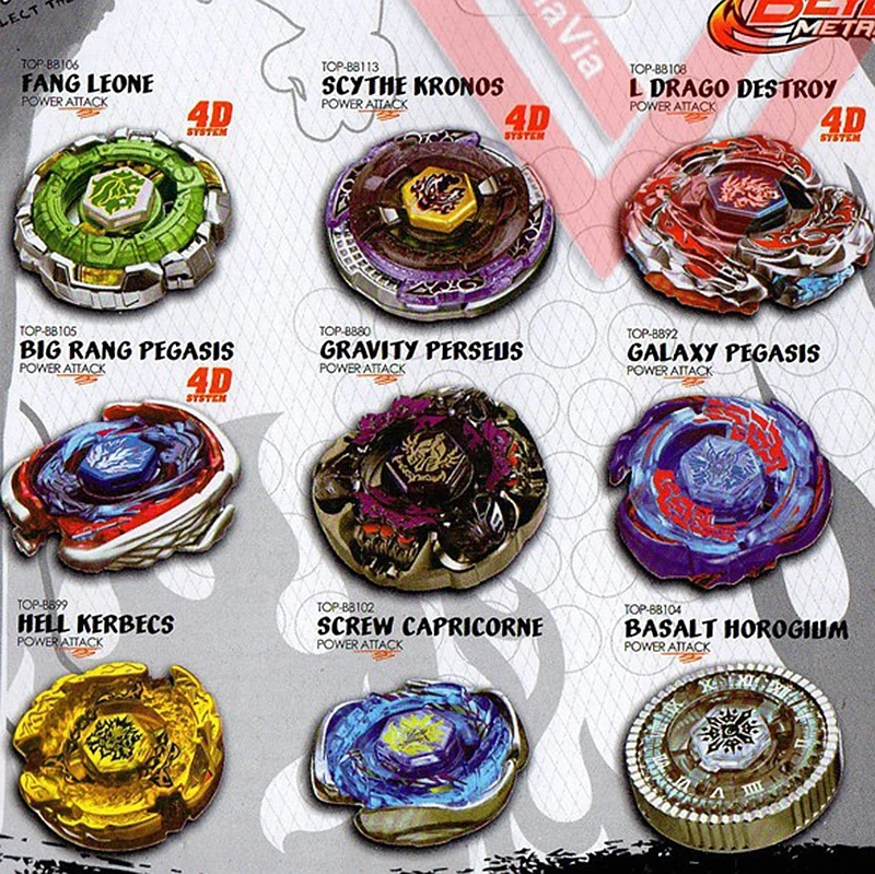 Masters Beyblade Metal Battle Fusion Collection Series Toy 4D System NEW RARE 