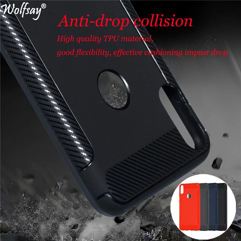 Wolfsay волокна крыло чехол для телефона из ТПУ с принтом Asus Zenfone Max Pro (M2) ZB631KL Мягкая
