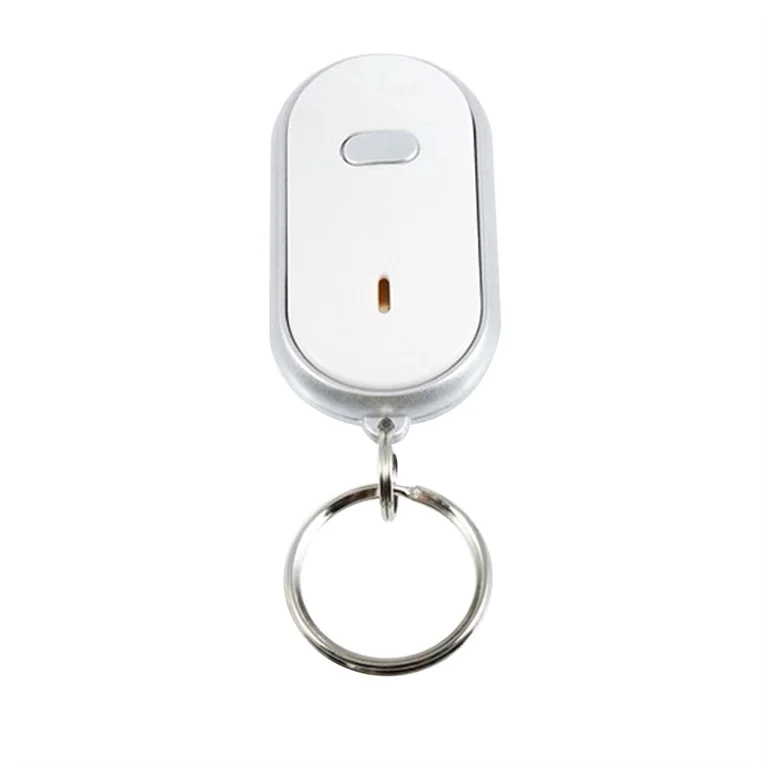  Белый Smart Key finder Locator Анти-Потерянные Ключи Цепь Брелок Свисток Sound Control со СВЕТОДИОДНОЙ Подсветкой Оптовой 