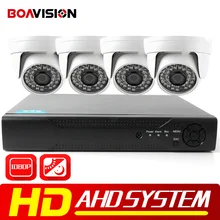 BOAVISION 4CH 1080 P AHD DVR Система 1920*1080 2000TVL Купол Ночного Видения Камеры Наблюдения ИК CCTV комплекты для главная Безопасность