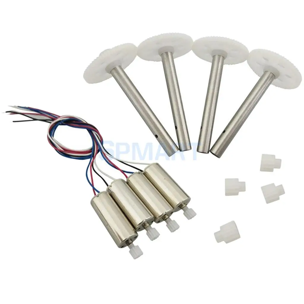 1 Set Pinion & Motor & Spindle Main Gear for JJRC H12C DFD F181 RC Remote Control Drone Quadcopter Spare Parts