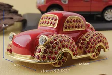 fashion car shape jewelry box vintage Car Model Trinket Box Metal Car Pewter Jewelry Box for Home Decorative Gift Box
