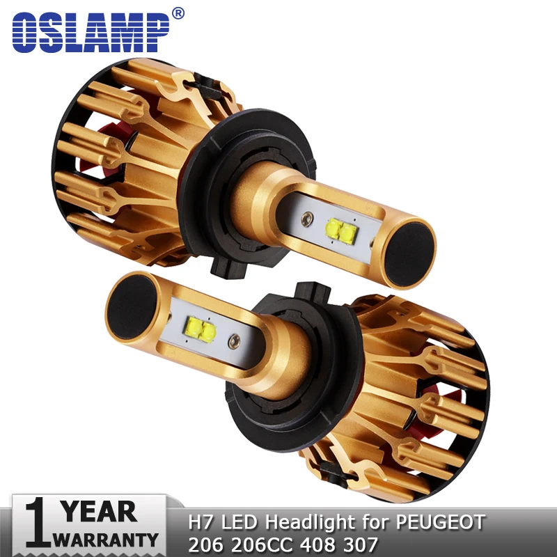 Oslamp H7 светодиодный автомобильный лампочка фары лампы 70W 7000LM СВЕТОДИОД SMD