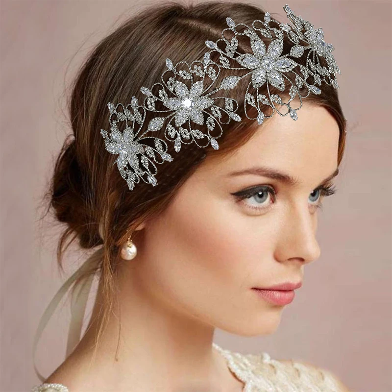Диадемы и короны HADIYANA свадебные аксессуары для волос Новая мода цветочный дизайн роскошный элегантный для женщин BC4767 Корона принцесса