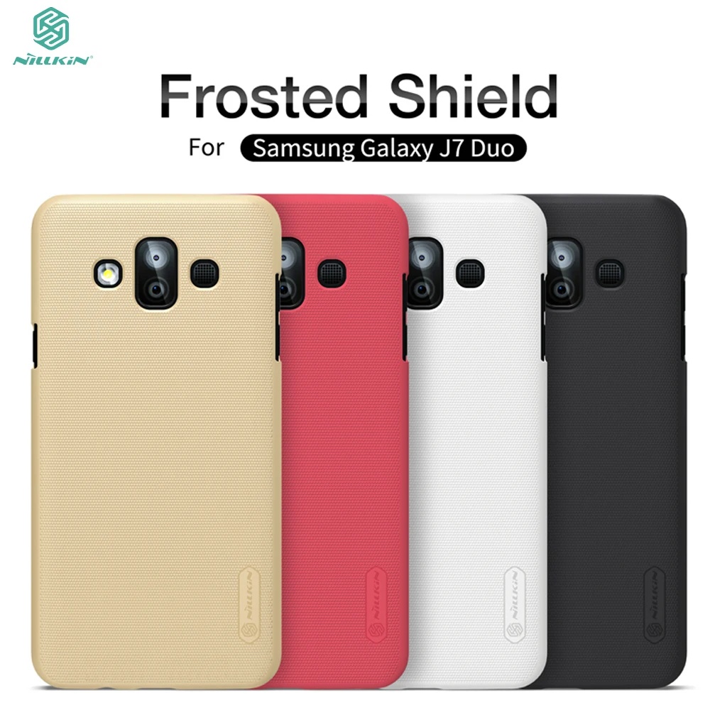 

sFor Samsung Galaxy J7 DUO Case Nillkin Frosted Shield Armor Back Cover Matte Case For Samsung J7 DUO