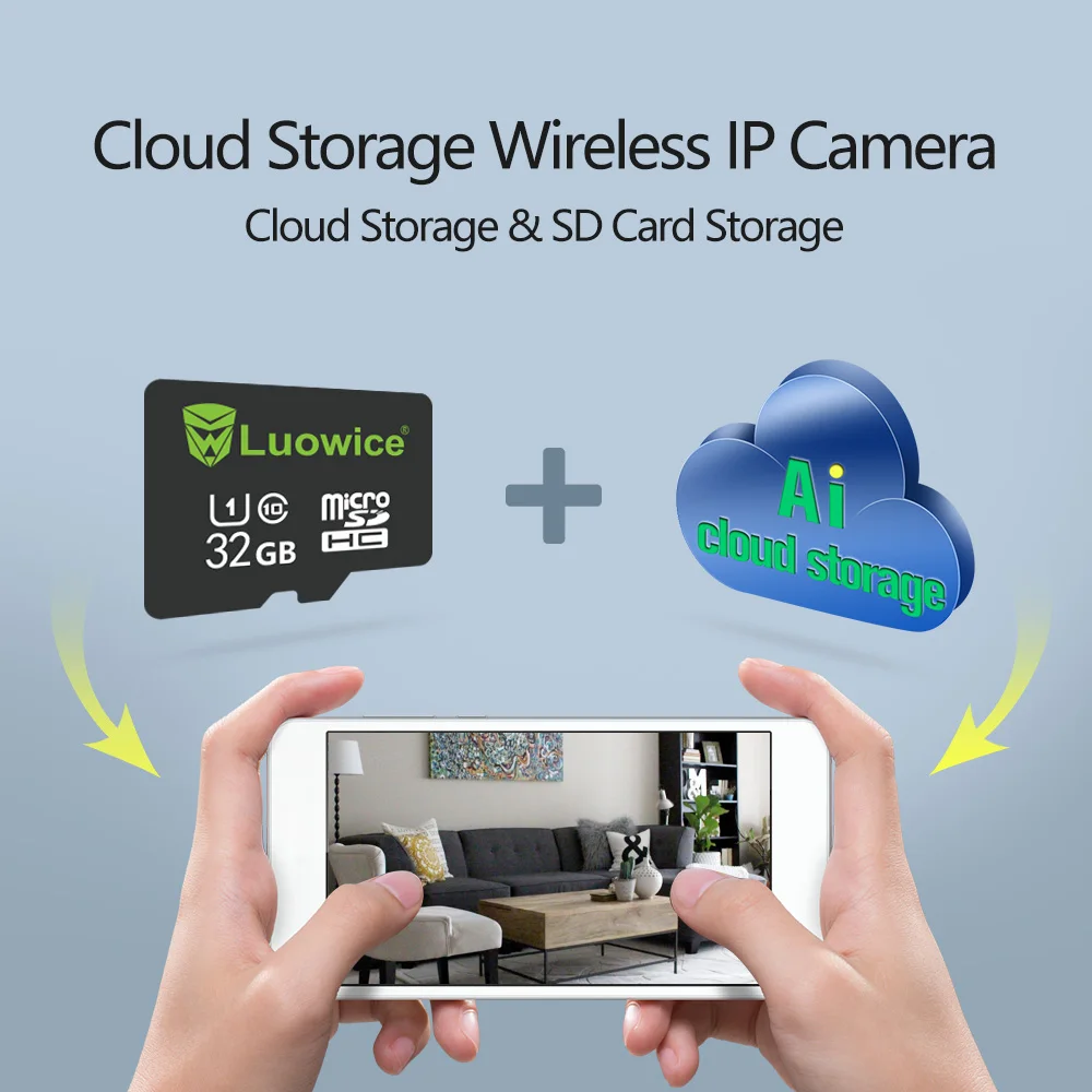 IP камера 1080P облачная с Wi Fi и ИК подсветкой объектив 3 6 мм|Камеры видеонаблюдения| |