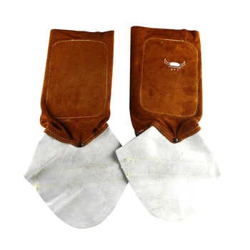 Cow Leather Welding Shoe Cover Protectors Split Cowhide Welding Leggings Cow Split Leather Welding Spats