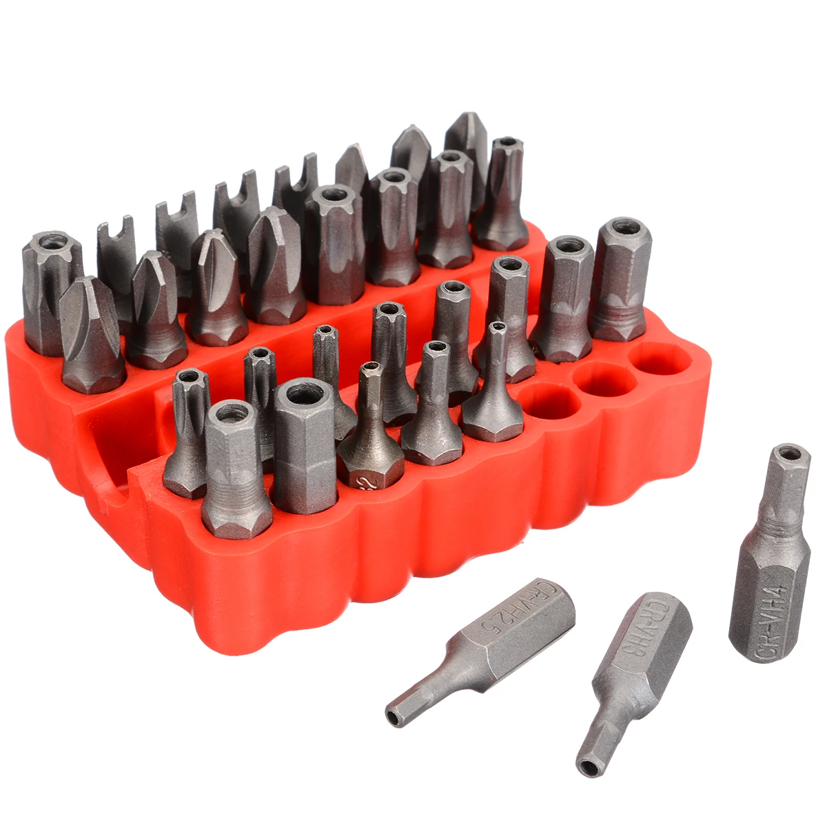 33pcs Safety Bits Set Hex Screw Driver Bits with Magnetic Holder Screwdriver Bit Set Hand Tools