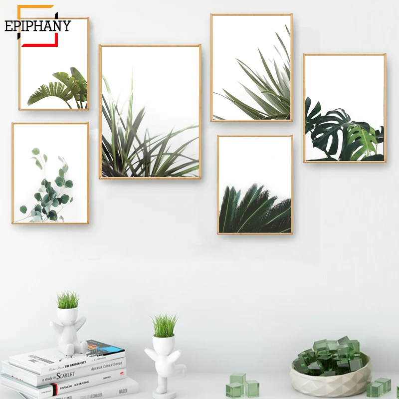 

Modern Botanical Print Tropical Leaves Banana Leaf Wall Decor Monstera Art Canvas Painting Nordic Wall Pictures for Living Room