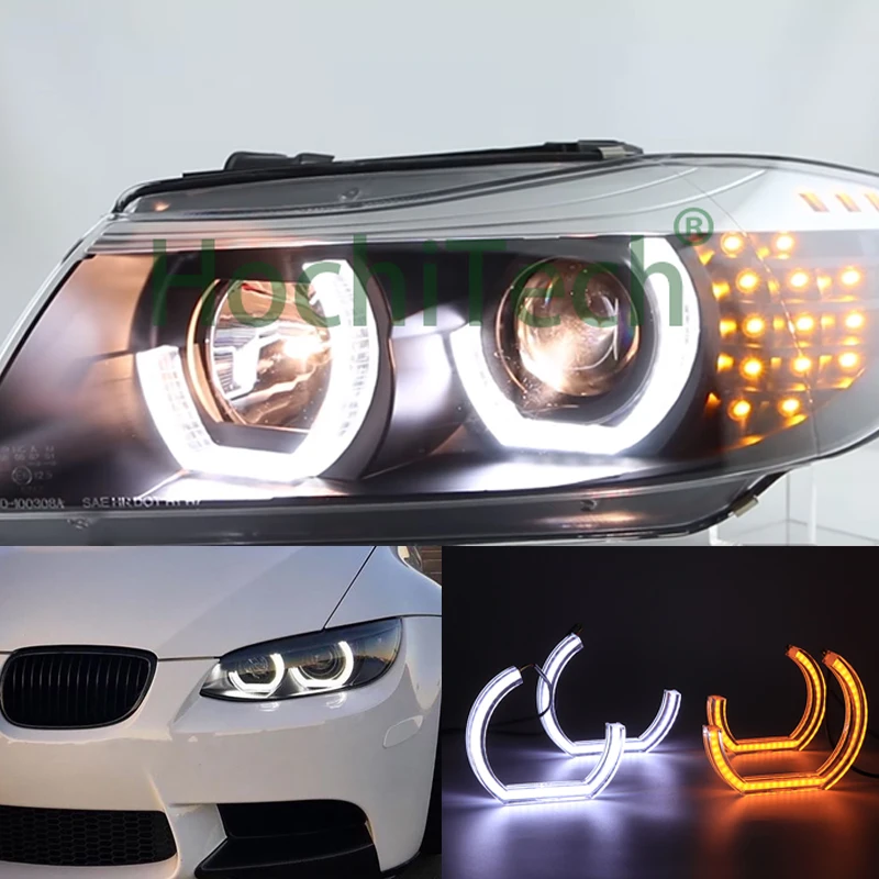 Набор светодиодсветодиодный ангельских глаз Crystal DTM M4 с желтым поворотным