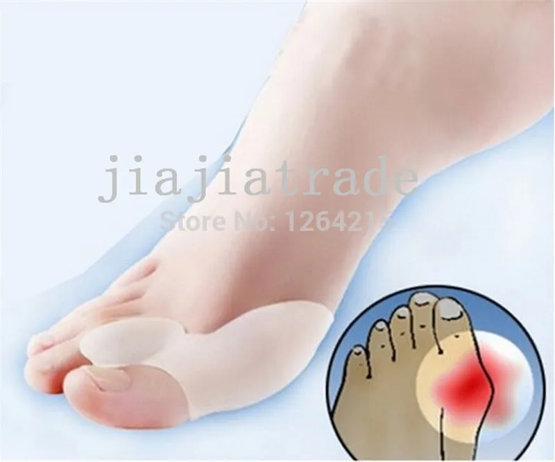 Cuidados com os Pés Separadores do Dedo do pé Lote Palmilhas Corretivas Toes Dispositivo Fendido Hallux Valgo Órteses 100 Par - 3 100 par lote cuidados com os pés