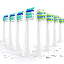 4 шт. для Philips электрическая зубная щетка Sonicare головки FlexCare DiamondClean InterCare ProResult Gum Health HX6064 HX6930 HX9340 4 шт. для Philips электрическая зубная щетка Sonicare головки FlexCare DiamondClean InterCare ProResult Gum Health HX6064 HX6930 HX9340