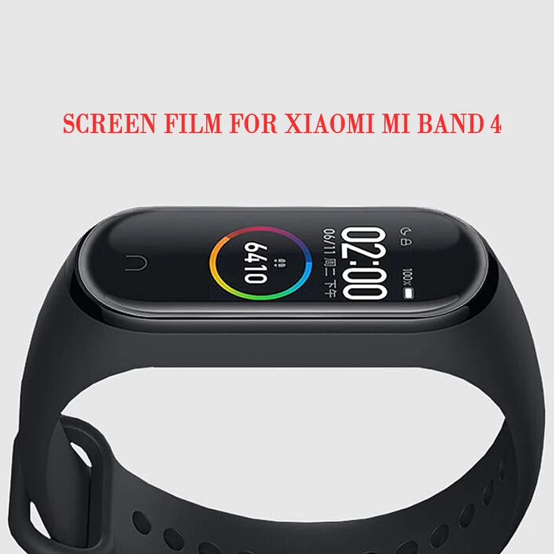 Для Xiaomi Mi Band 4 Защитная мягкая пленка для Xiaomi Mi Band 4 аксессуары для смарт-браслета полноэкранная проницаемая пленка