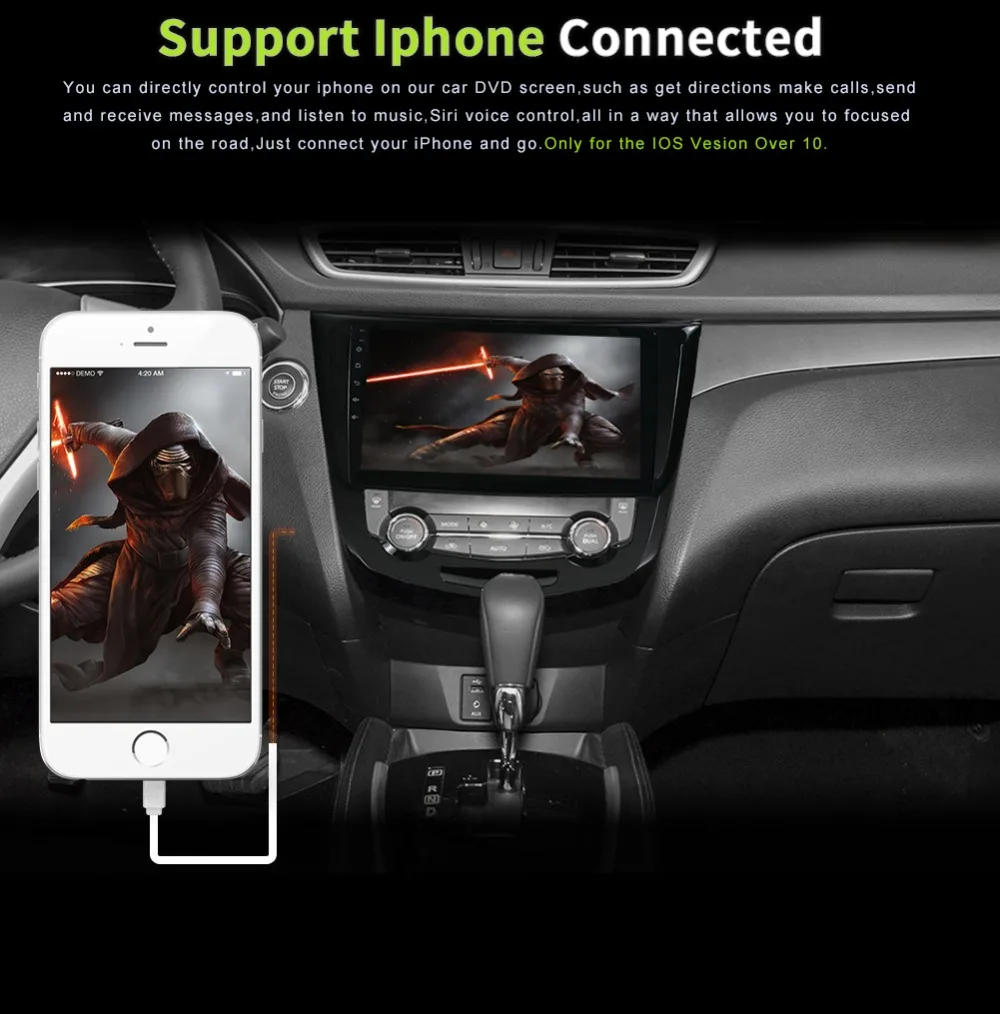 Top Bosion 4 core android 8.1 car dvd multimedia player for Nissan X-Trail 2014-2017 stereo radio gps navigation navi free camera 10
