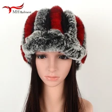 Новая модная меховая шапка с кроличьим мехом Рекс милый стильный клапан Новая меховая шапка зимняя спортивная шляпа для путешествия 2