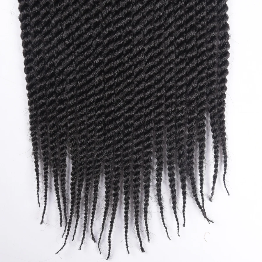 TOMO 14" 18" 22" 22 Roots Synthetic Senegalese Twist Hair Crochet Braids Crochet Hair Extensions Ombre Red Braiding 6