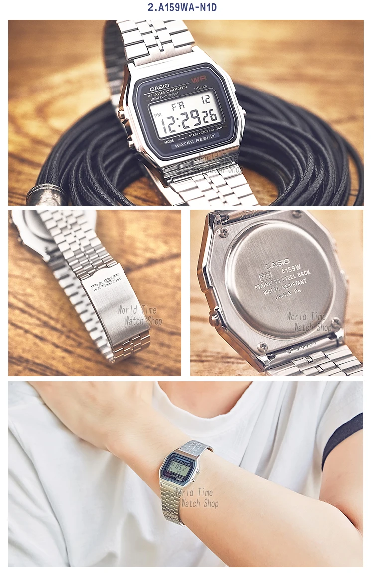 casio a159 rose gold