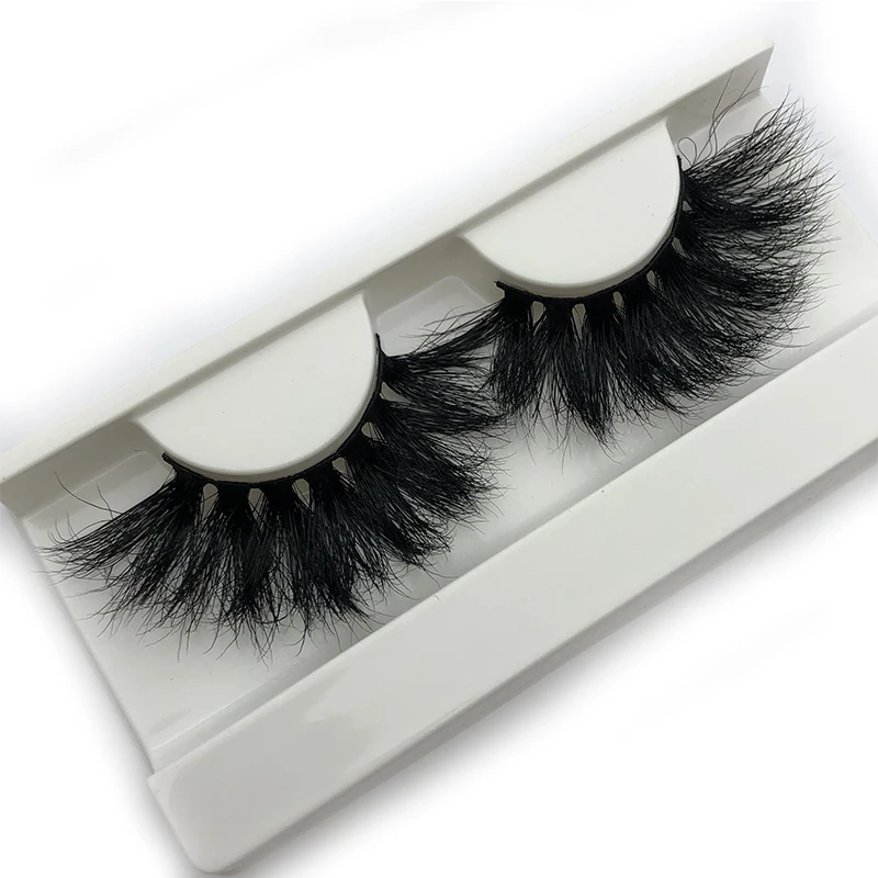 Mikiwi 25mm False Eyelashes E07 100% Cruelty free Thick Strip Volumn 25mm 3D Mink Lashes Makeup Dramatic Long Mink Lashes