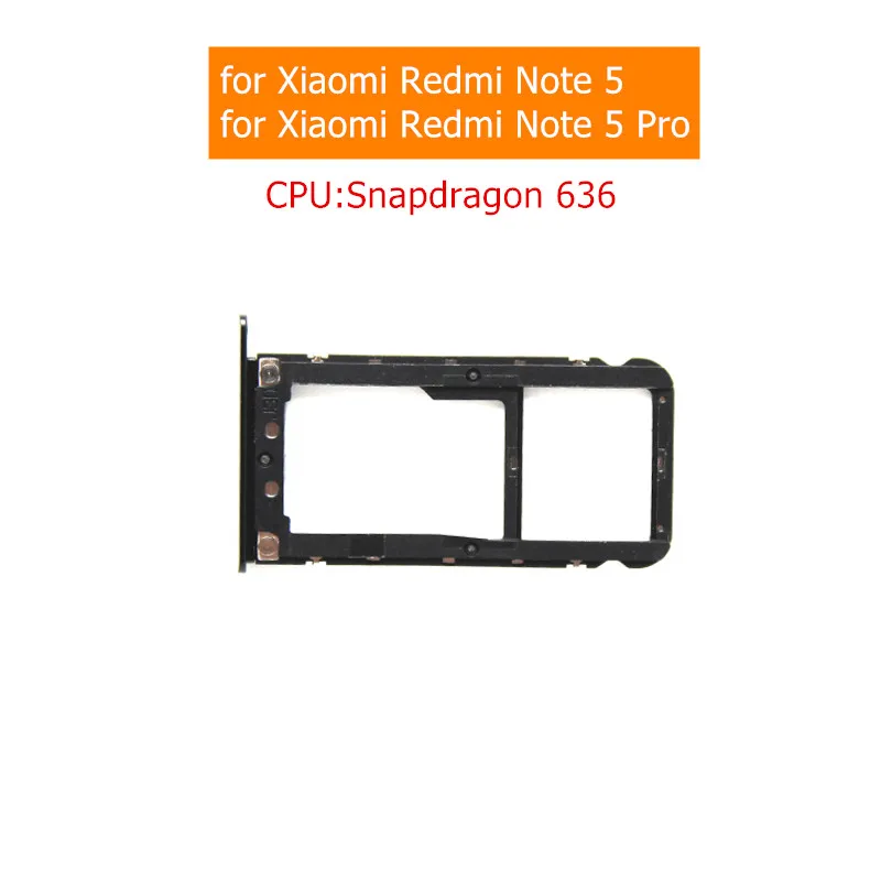 

SIM Card Holder Slot Tray For Xiaomi Redmi Note 5/ Note 5 Pro SIM Card Micro SD Card Tray Holder Slot Adapter Repair Spare Parts