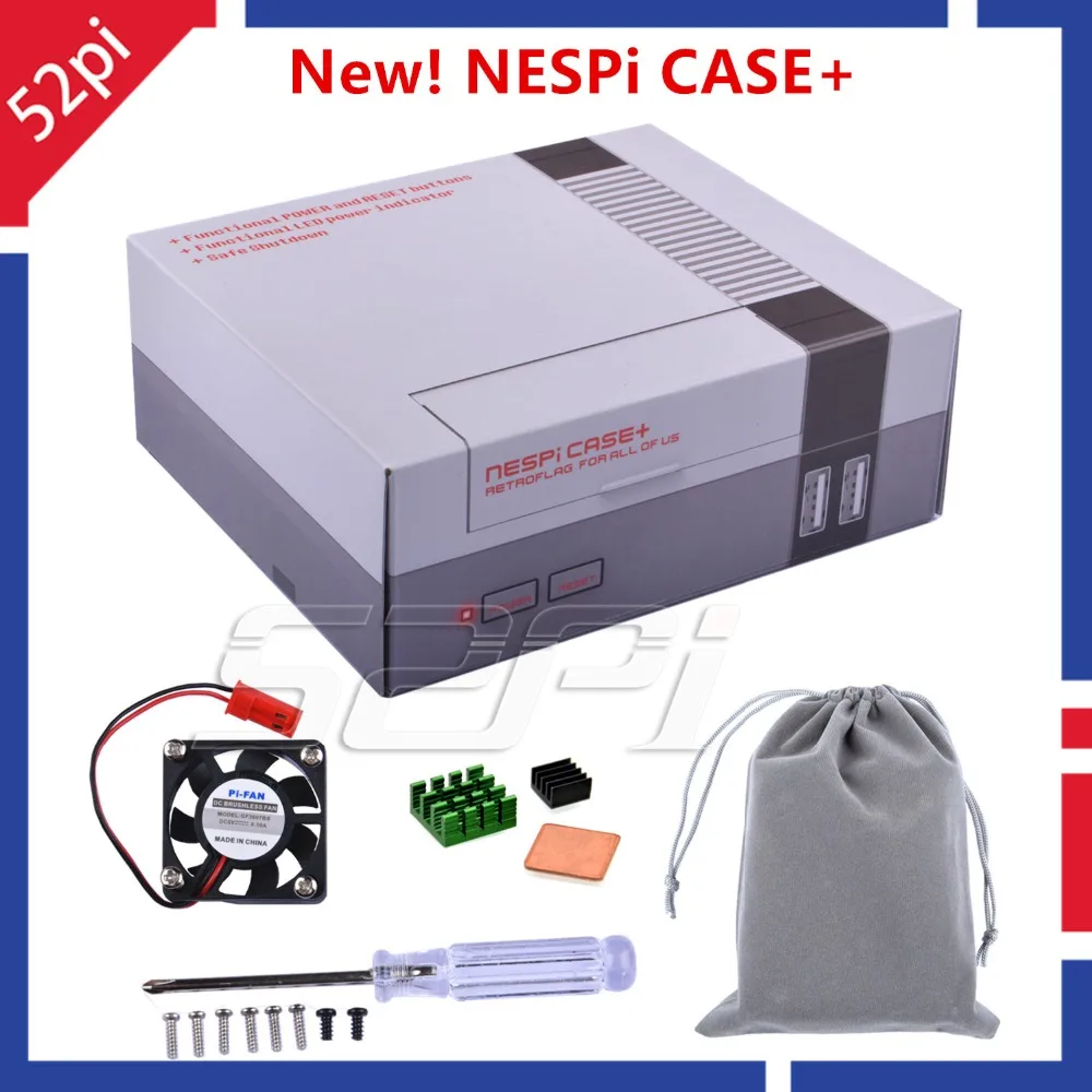 52Pi In Stock Mini NES NESPI CASE Retroflag Nespi Case Designed For Raspberry Pi 3 2