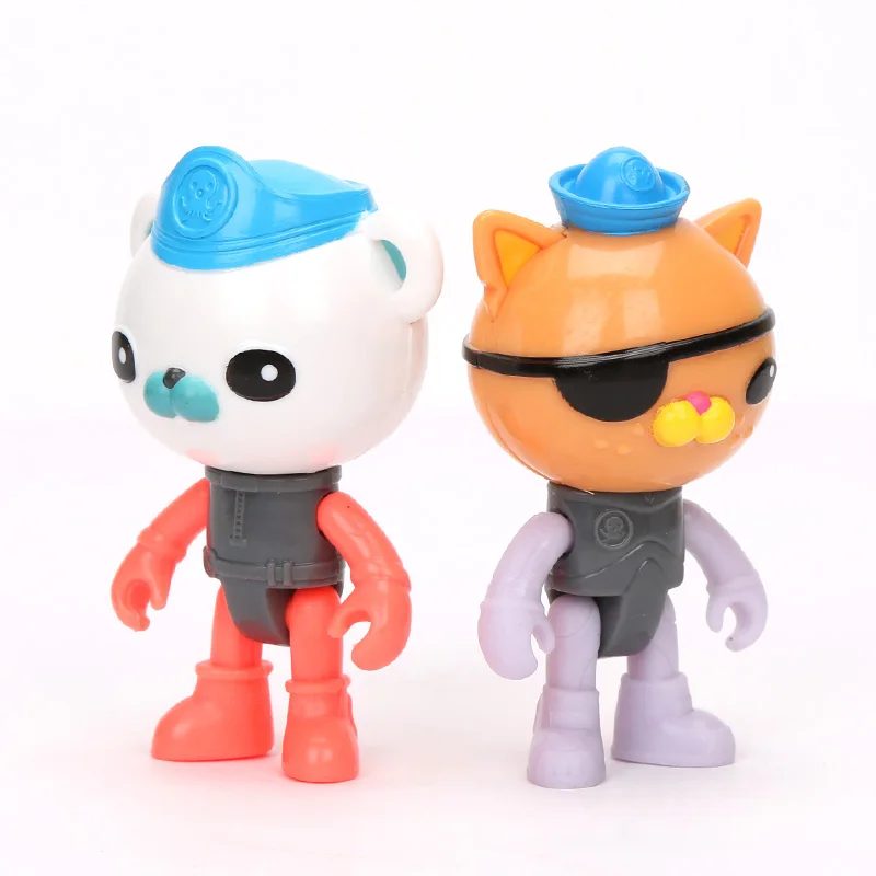 3 шт. Octonauts игрушки 6 5 7 см светится в темноте Barnacles песо фигурку Octo светящаяся