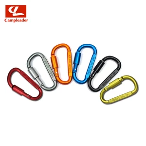 Открытый Отдых Восхождение Карабин d-образный с гайкой висит пряжки пряжка из алюминиевого сплава Кронштейн с гайкой быстро висит - изображение