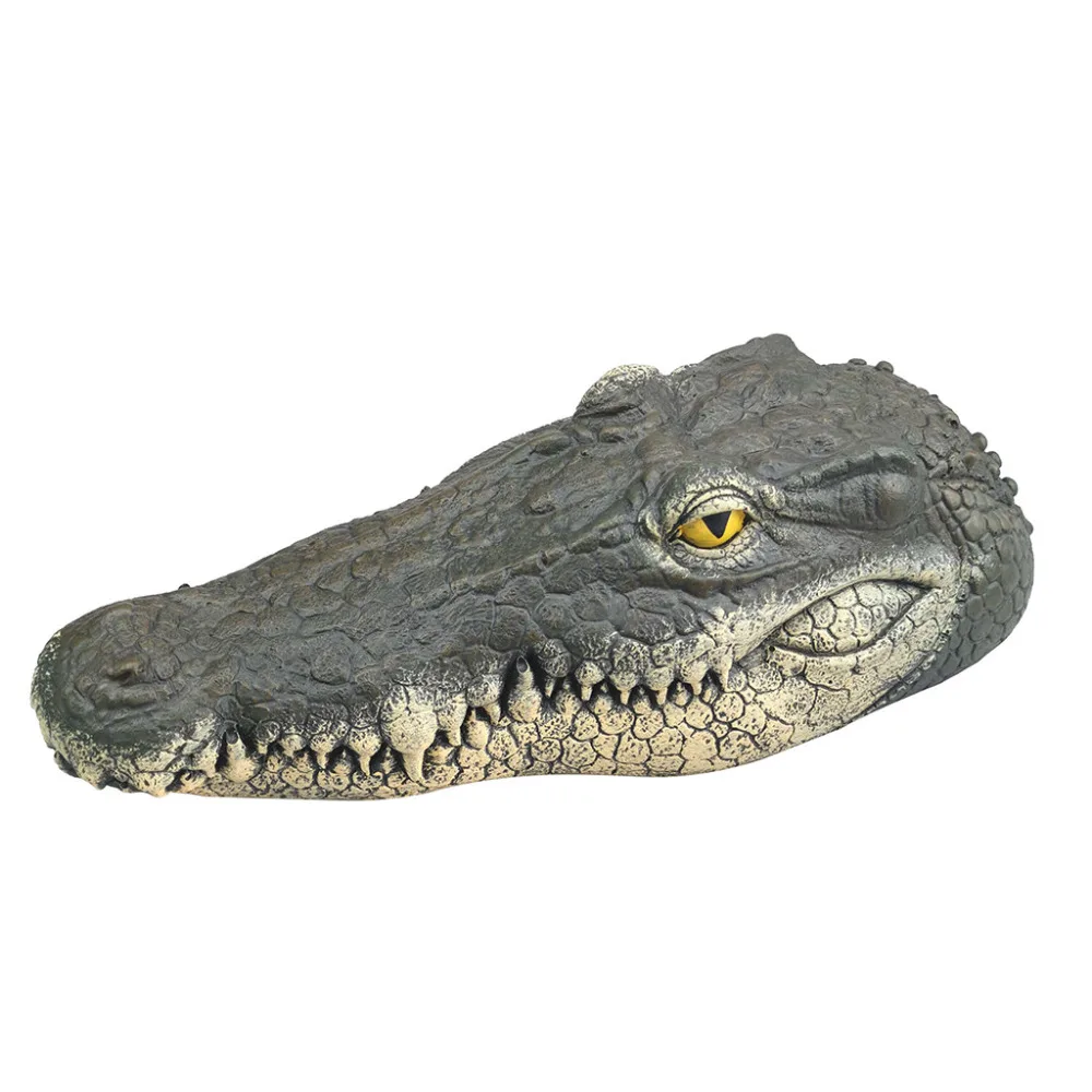 Плавающая голова крокодила вода садовая приманка пруд Искусство Декор для гусиного хищника Heron утка контроль садовое украшение& xs