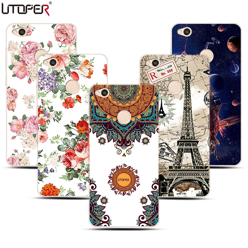 Soft Plastic Back Cover For Xiaomi Redmi 4X Case Coque Brand Fashion Flower Pattern Cover For Redrice hongmi 4x Original Case a-mobile-redmi : image Soft Plastic Back Cover For Xiaomi Redmi 4X Case Coque Brand Fashion Flower Pattern Cover For Redrice hongmi 4x Original Case a-mobile-redmi