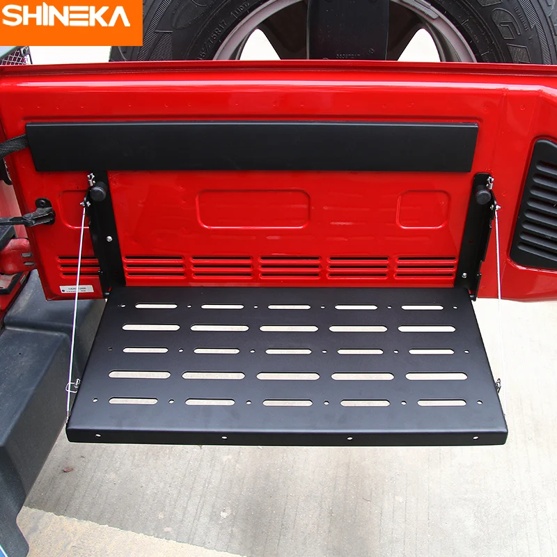 Металлическая Гибкая подставка SHINEKA для задней двери багажника груза багажа Jeep
