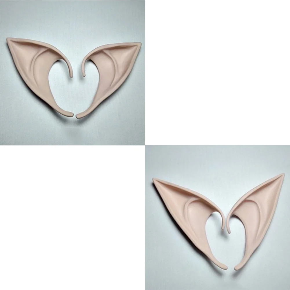 

1 Pair Mysterious Elf Ears fairy Cosplay Accessories Latex Soft Prosthetic False Ear Halloween Party Masks Cos Mask