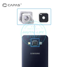 Для samsung Galaxy A3 A300 A300F задняя камера стеклянная крышка объектива с кольцом Держатель Рамка Замена Ремонт Запасные части