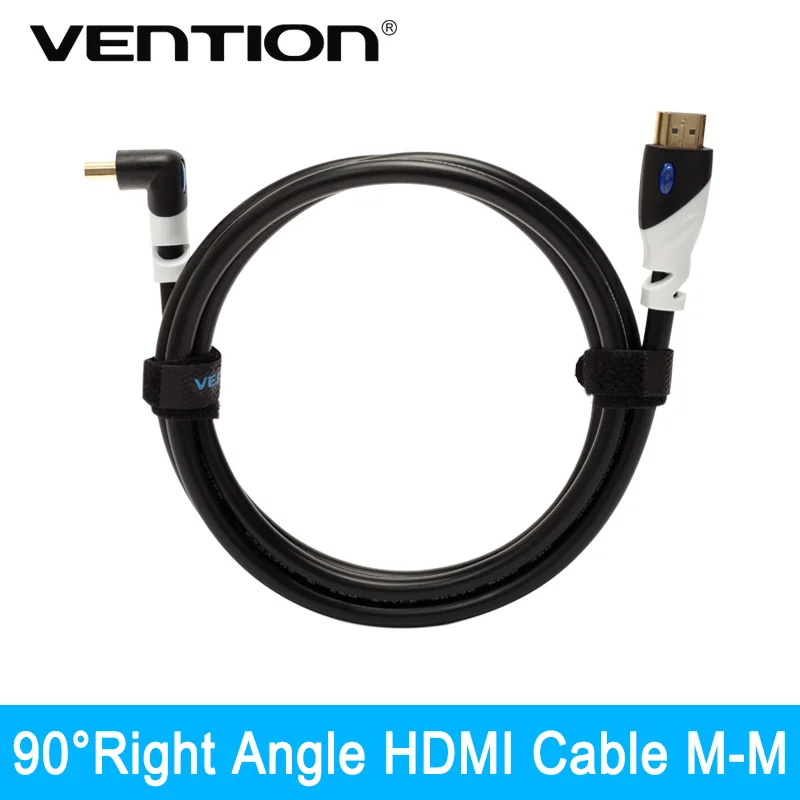 

Vention Right Angle 90 Degree HDMI Cable  1.4V 1080P HD w/ Ethernet 3D For Computer Cable Projector