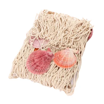 

Nautical Seaside Beach Fishing Net With Shells Party Home Decorative 200x150cm