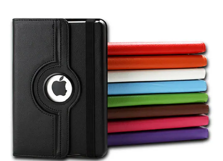 

360 Degree Rotating Case For iPad Mini 1 2 3 A1432 A1454 A1455 PU Leather Case Smart Flip Cover For iPad Mini123 Sleep/Wake