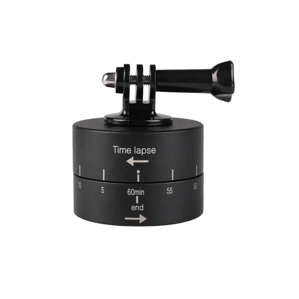 

Kaliou 360 degree Rotating Automatic 60 minute Time Lapse Timer for Tripod Head Photography Delay Automatic Tilt Head for Gopro